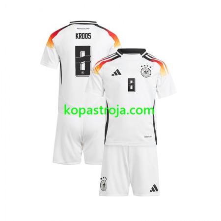 Billiga Fotbollströjor Tyskland Toni Kroos 8 Barn Hemma tröja EM 2024 Kortärmad